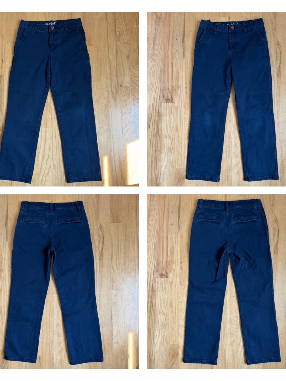 Bundle Cat & Jack Navy Blue Straight-Leg Chinos Boys Size 8